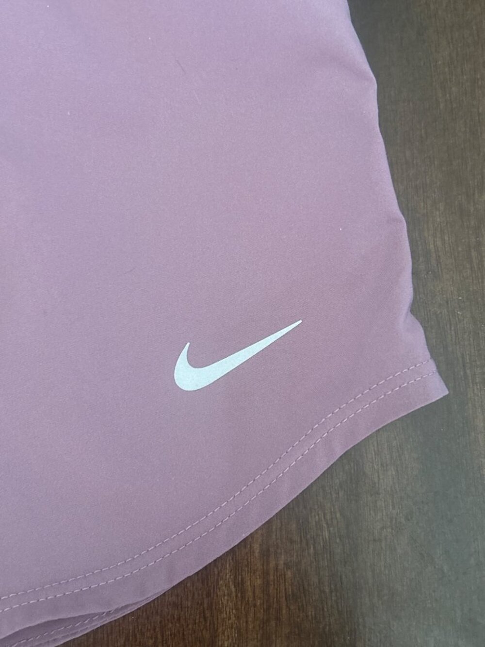 Nike Dri-Fit Womens Purple Running Shorts Elastic Waist Athletic Wear - Picture 4 of 10